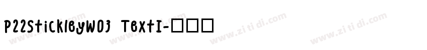 P22StickleyW03 TextI字体转换